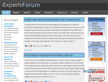 Tablet Screenshot of iexpertsforum.com